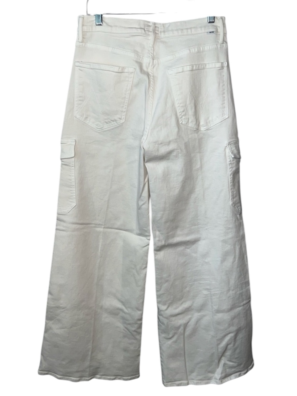MOTHER The Undercover Cargo Sneak Wide Leg Cream Puffs Size 30 - Picture 7 of 16